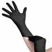 Nitrilové rukavice, nepudrované 100 ks - S, černá