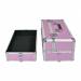 NANI trojdílný kosmetický kufřík na kolečkách - 3D Diamond Pink