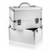 NANI dvoudílný kosmetický kufřík - Stříbrná
