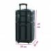 NANI dvoudílný kosmetický kufřík Premium na kolečkách - Černá