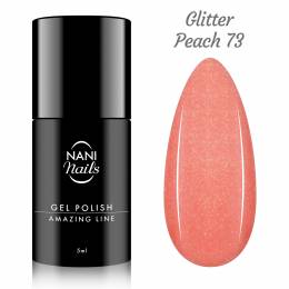 NANI gel lak Amazing Line 5 ml - Glitter Peach
