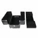 NANI dvoudílný kosmetický kufřík NN038 - Black 3D