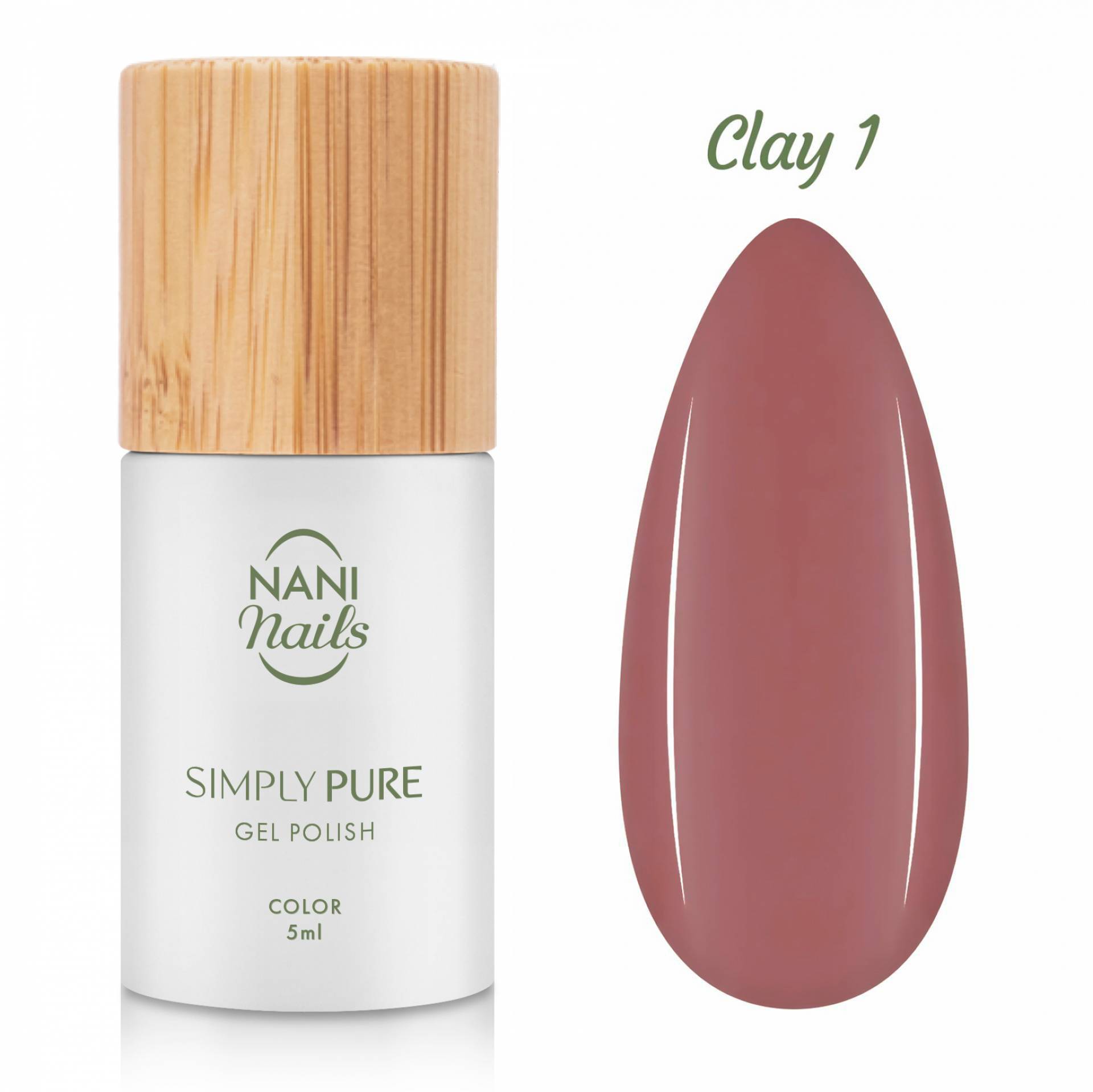 NANI gel lak Simply Pure 5 ml - Clay