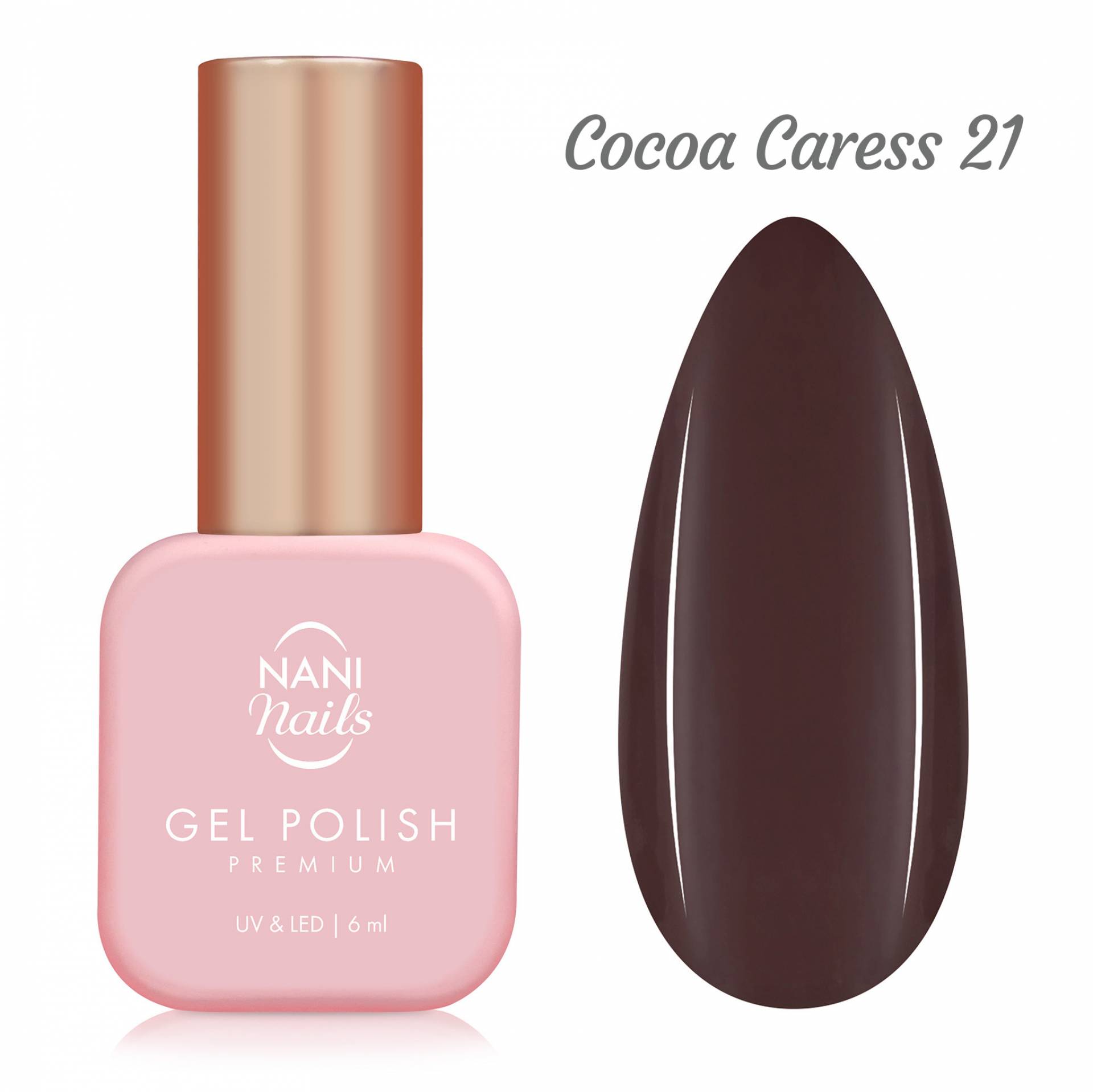 NANI gel lak Premium 6 ml - Cocoa Caress