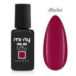 MI-NY gel lak Peel Off 11 ml - Merlot