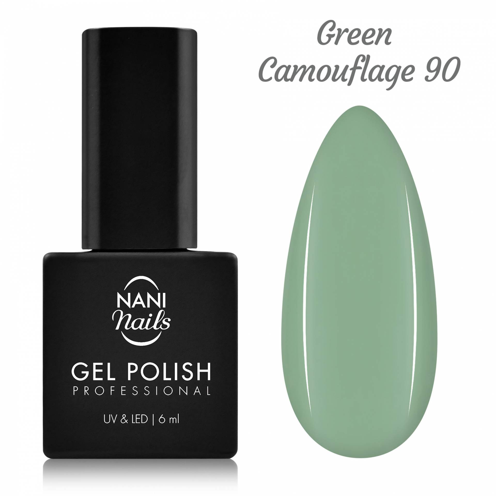 NANI gel lak 6 ml - Green Camouflage