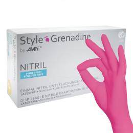 AMPri nitrilové rukavice Style Grenadine, S, nepudrované - 100ks