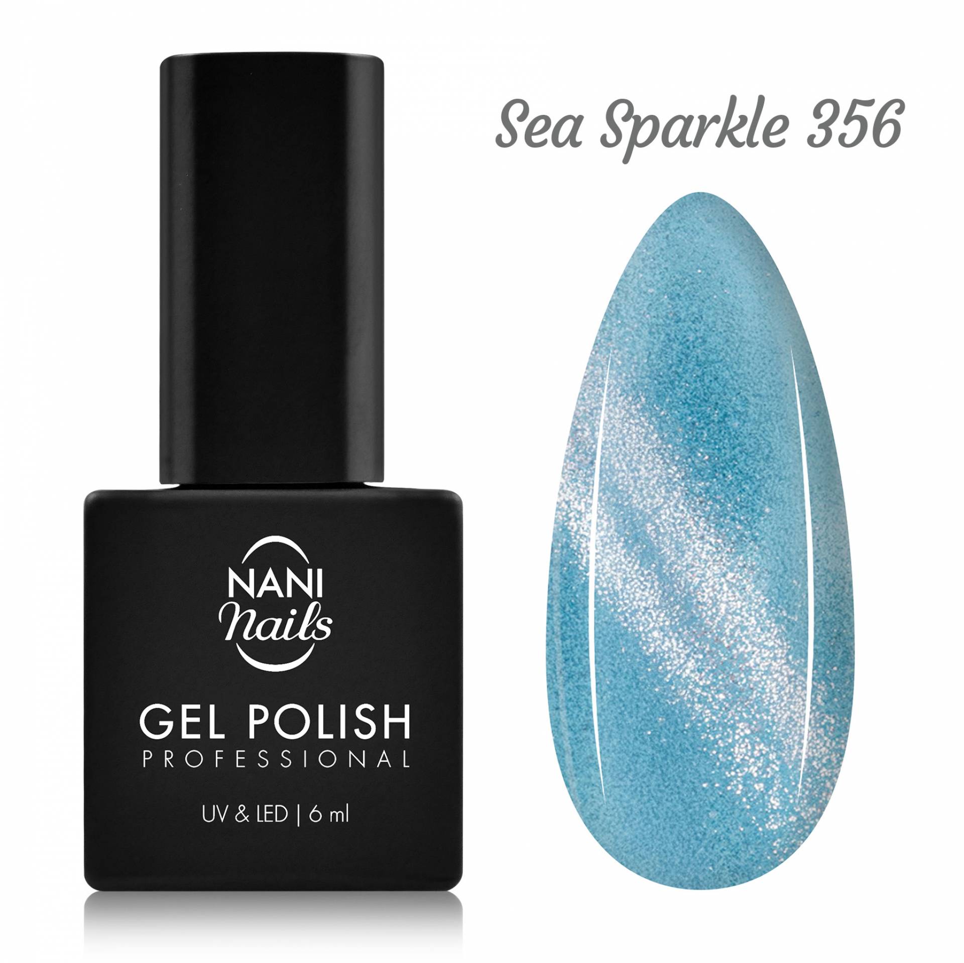 NANI Cat Eye gel lak 6 ml - Sea Sparkle
