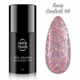 NANI gel lak Amazing Line 5 ml - Rosy Confetti