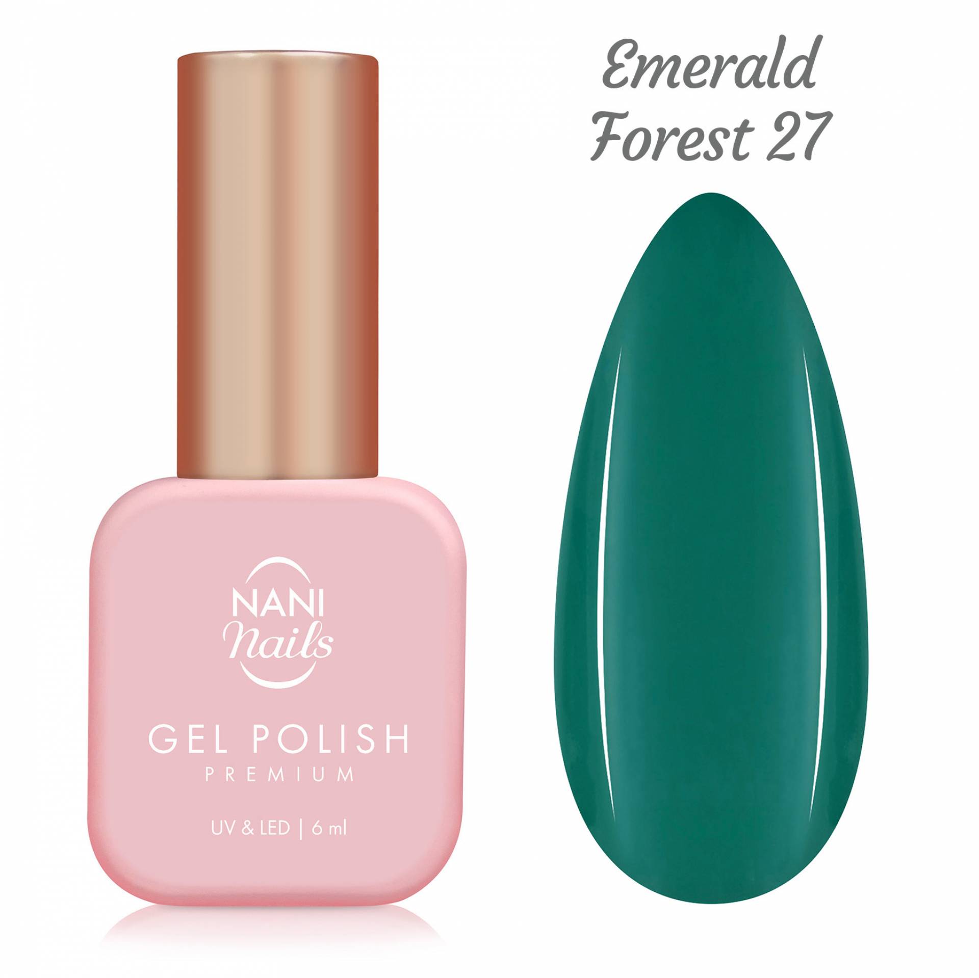 NANI gel lak Premium 6 ml - Emerald Forest