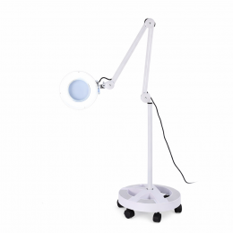 NANI kosmetická LED lampa s lupou na kolečkách 24W - White