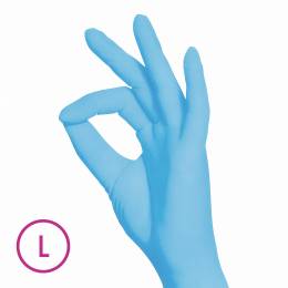 Nitrilové rukavice, L, nepudrované - 100 ks