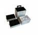 NANI čtyřdílný kosmetický kufřík na kolečkách - Silver Strip