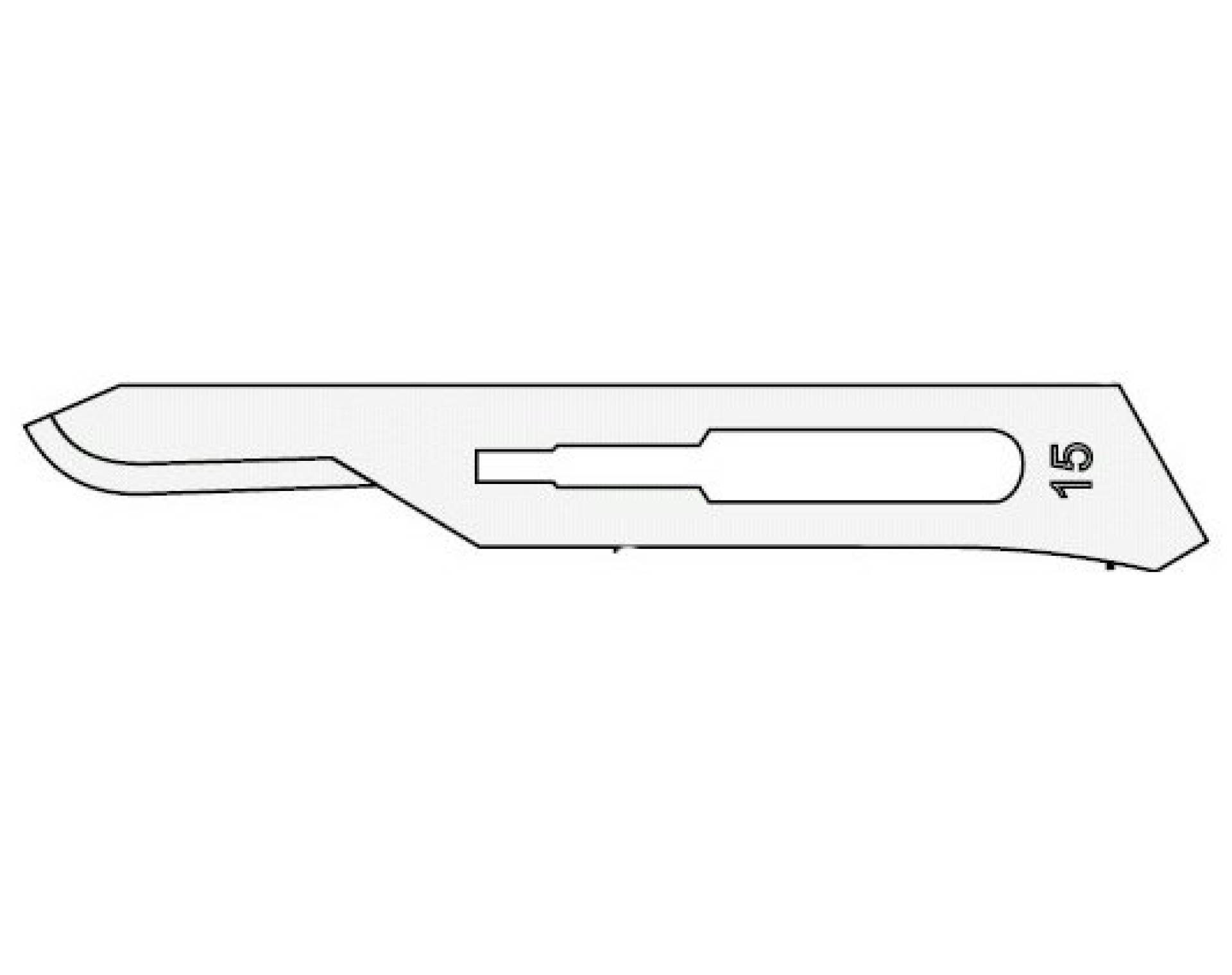 Lamă bisturiu Surgeon Carbon Steel - nr. 15