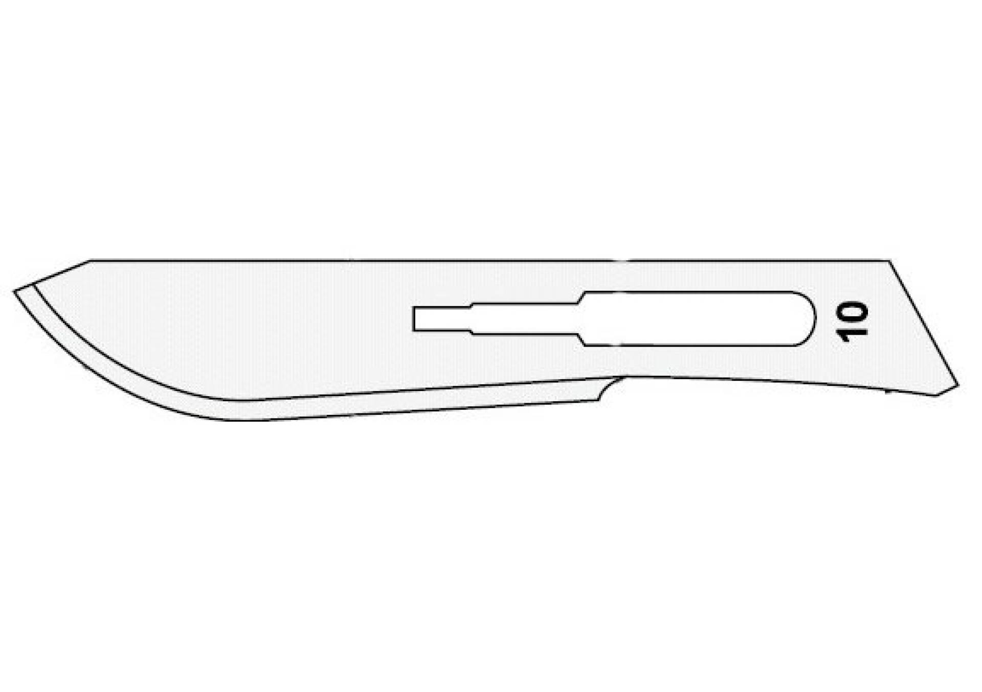 Lamă bisturiu Surgeon Carbon Steel 100 buc. - nr. 10