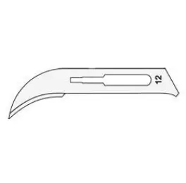 Skalpelno rezilo Surgeon Carbon Steel 100 kosov – št. 12