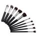 Pensule cosmetice NANI pentru make-up 10 buc. - Negre