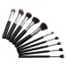 Pensule cosmetice NANI pentru make-up 10 buc. - Negre
