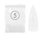 NANI tipy Stiletto, průhledné, dlouhá lep. plocha, 50 ks - vel. 5