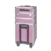 NANI trojdílný kosmetický kufřík na kolečkách - 3D Diamond Pink