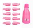 Clipsuri pentru îndepărtarea ojei semipermanente, 10 buc. - Pink