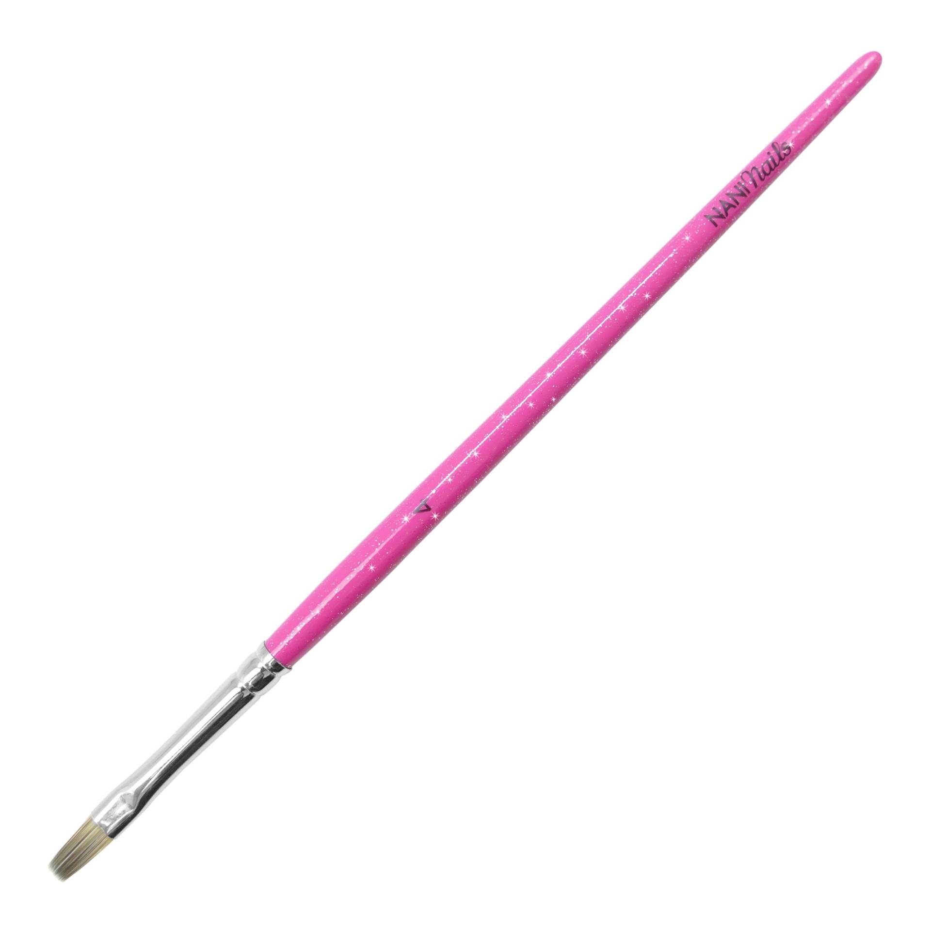 NANI štětec na gel, vel. 4 - Glitter Pink