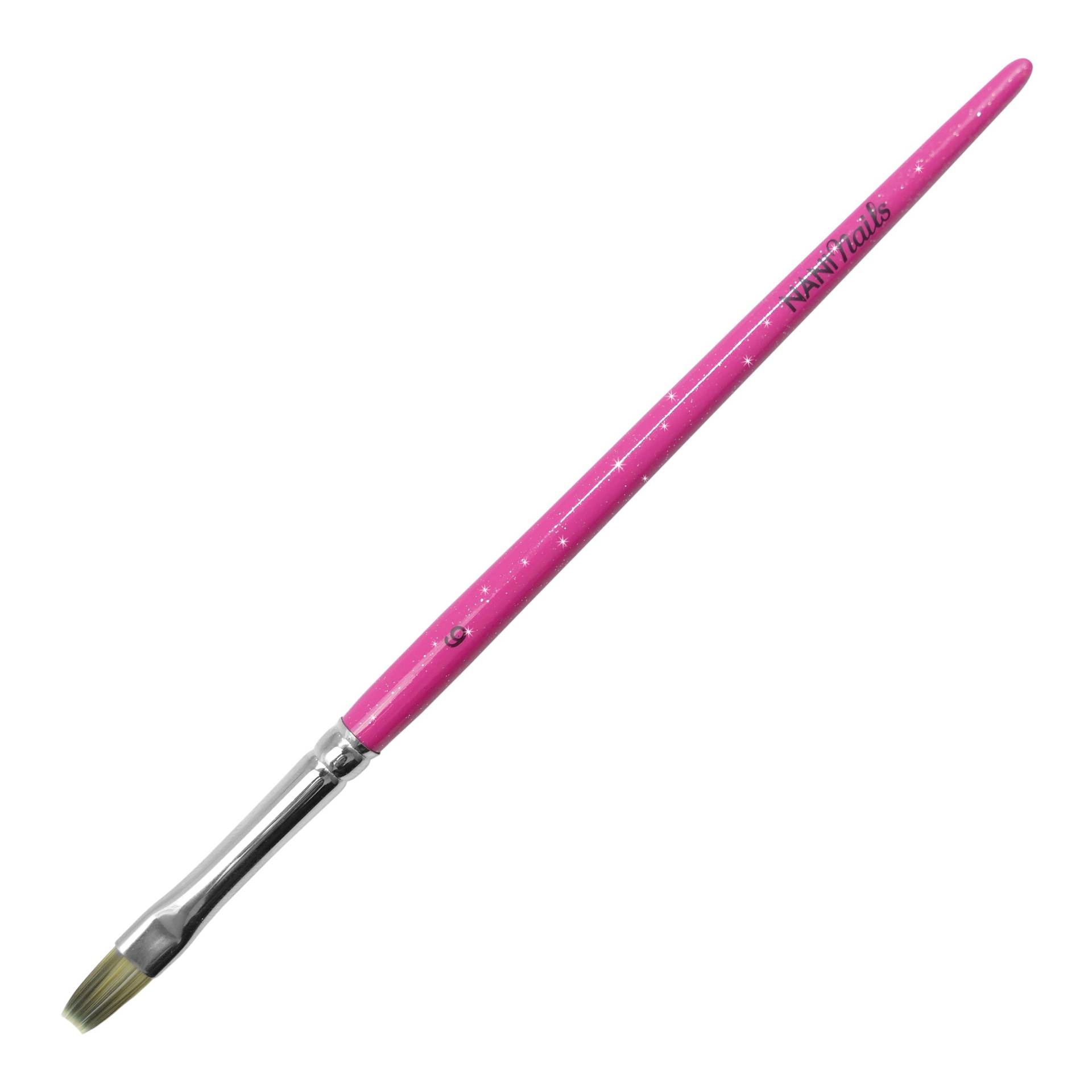 NANI štětec na gel, vel. 6 - Glitter Pink