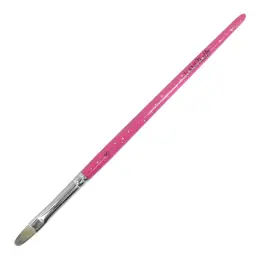 Pincel de gel NANI, língua de gato, tamanho 6 – Glitter Pink