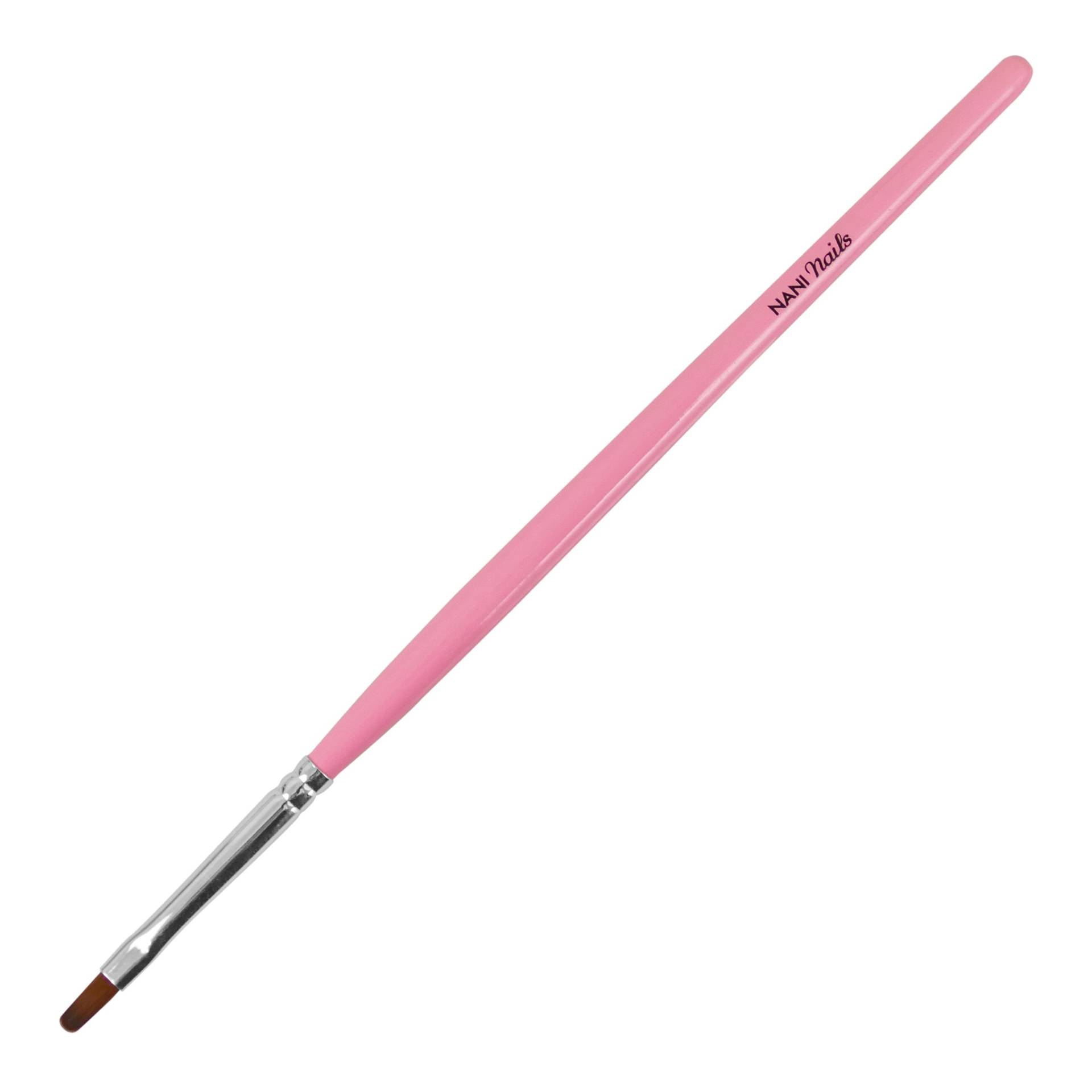 Pensulă NANI pentru gel mărimea 2, Economy - Pastel Pink