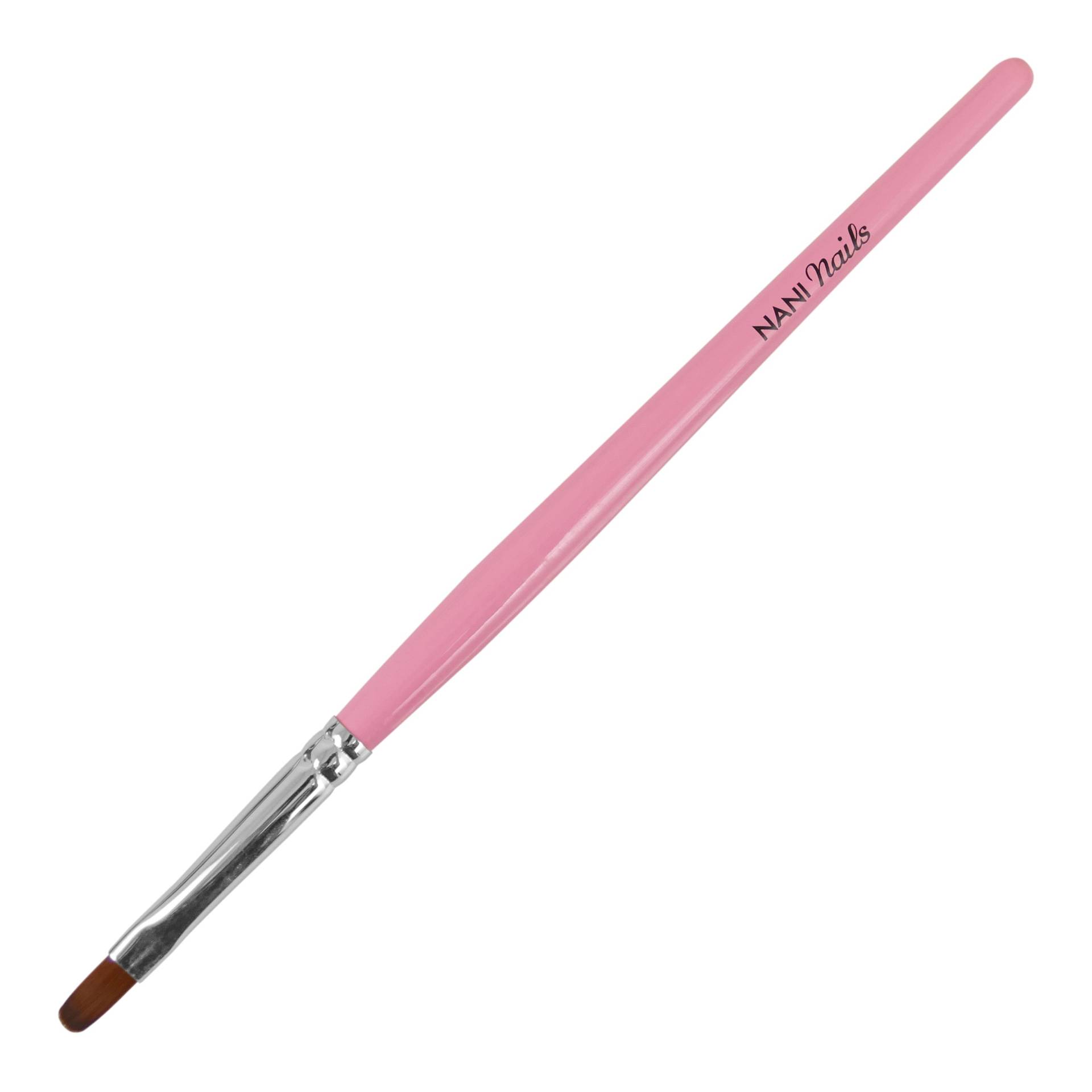 Pensulă NANI pentru gel mărimea 4, Economy - Pastel Pink