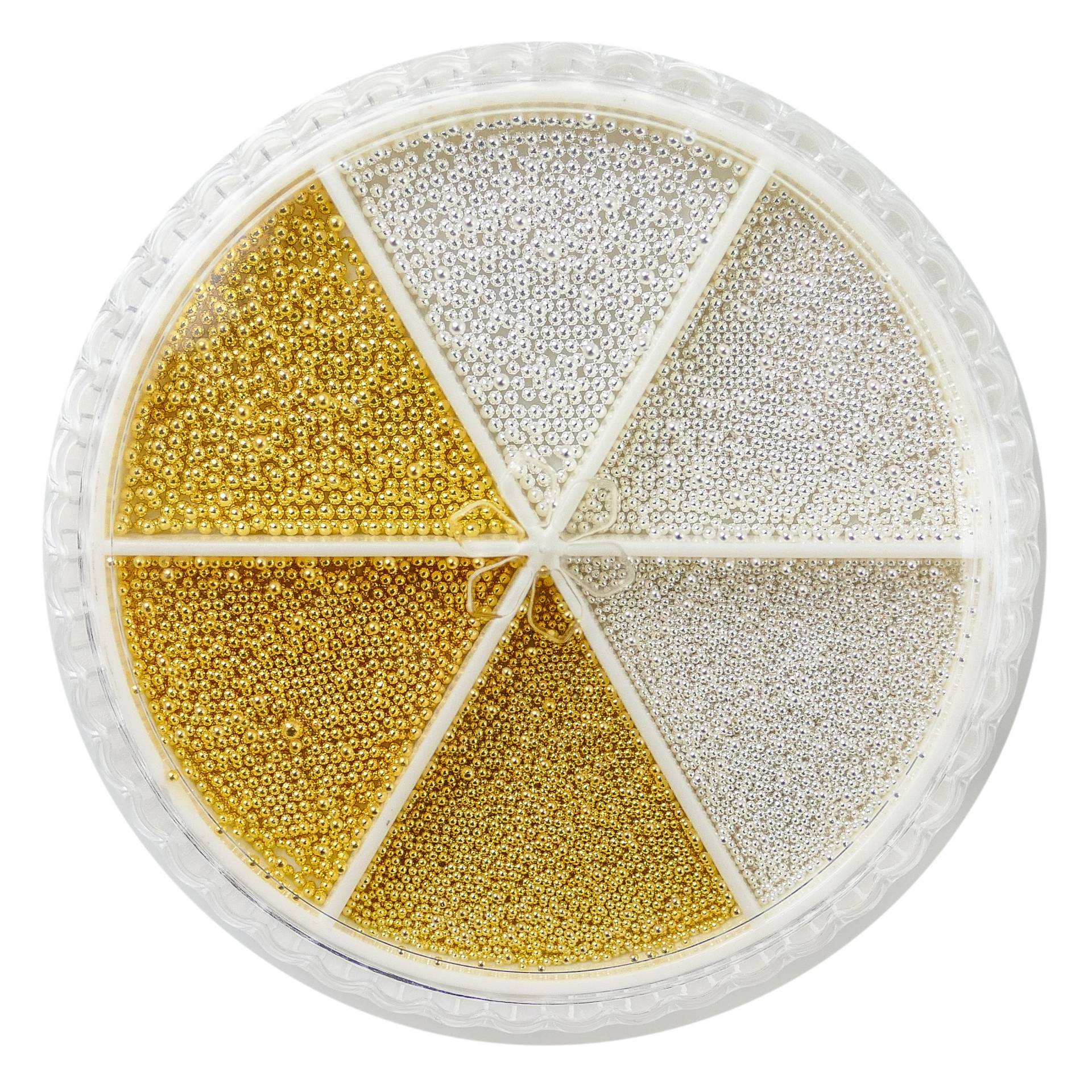 Decorațiuni carusel NANI caviar - Silver/Gold