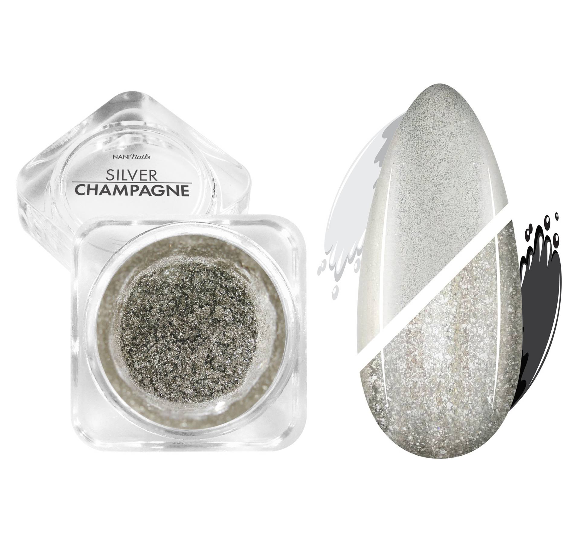 Pigment lustruire NANI Silver Champagne