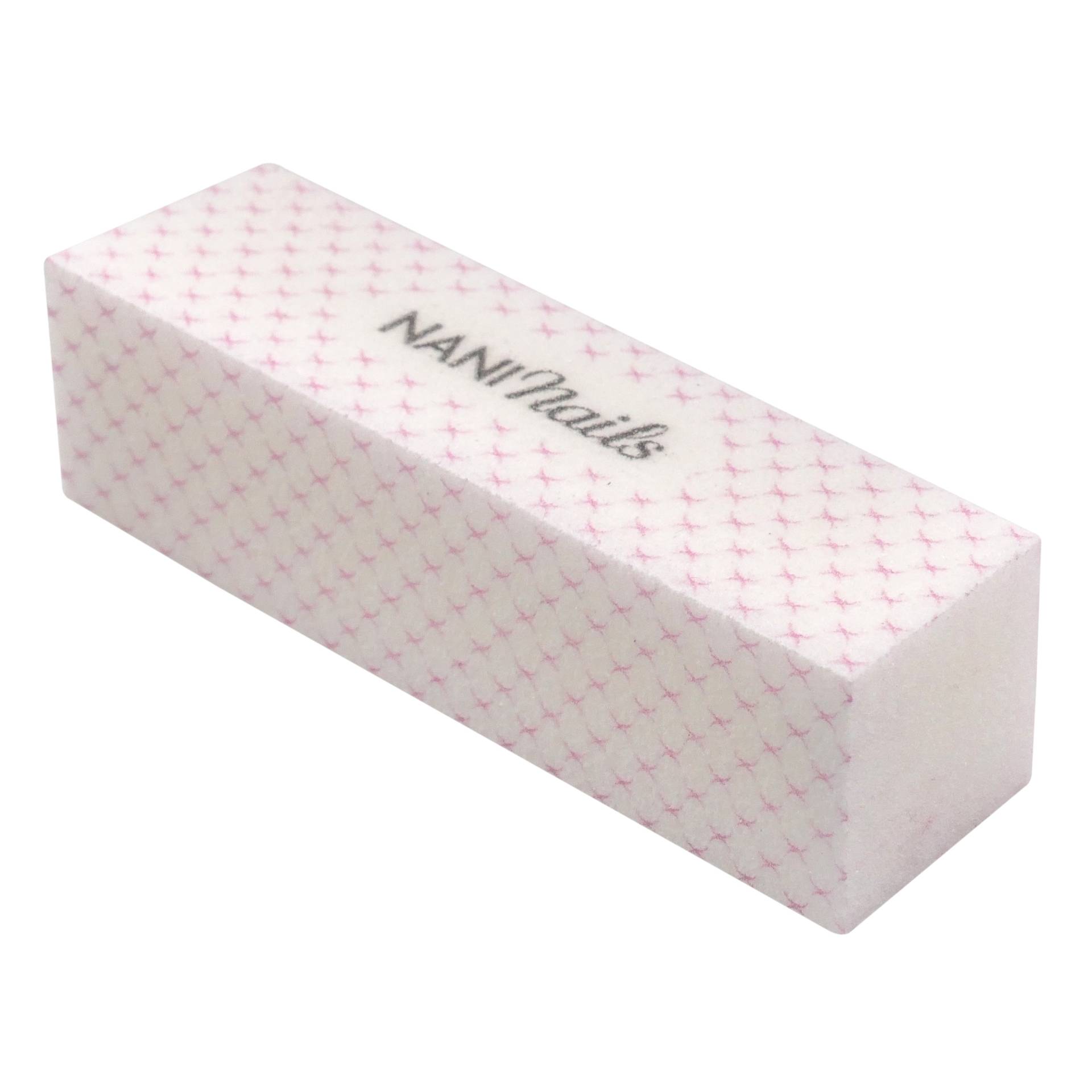 NANI brúsny blok na nechty, 100/100 – White