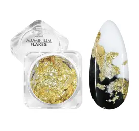 NANI zdobení Aluminium Flakes - Gold