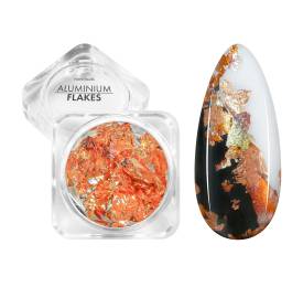 NANI zdobení Aluminium Flakes - Rose Colorful
