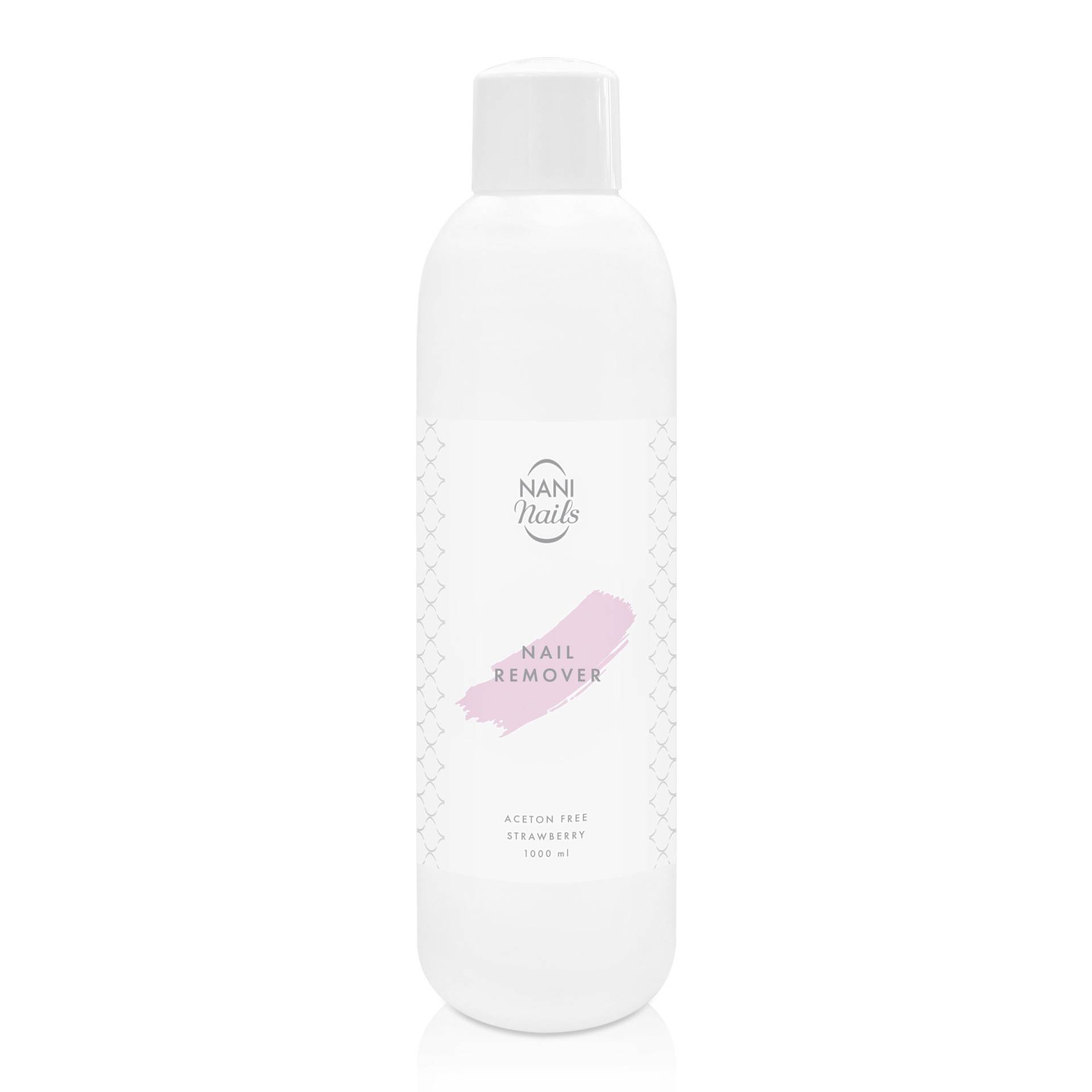 NANI odstranjivač laka, bez acetona 1000 ml - Strawberry