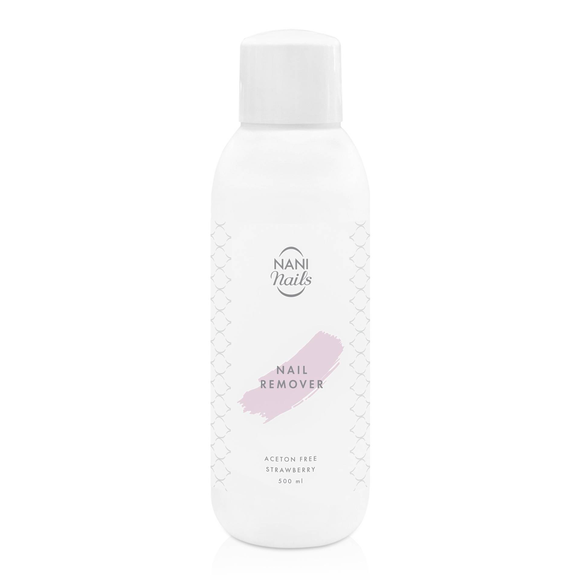 NANI odstranjivač laka, bez acetona 500 ml - Strawberry
