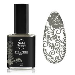 NANI lak na pečiatkovú metódu 10 ml - Grey