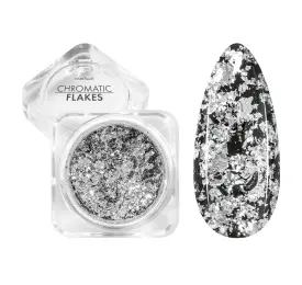 NANI leštiaci pigment Chromatic Flakes - Silver