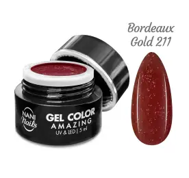 NANI UV gelis Amazing Line 5 ml - Bordeaux Gold