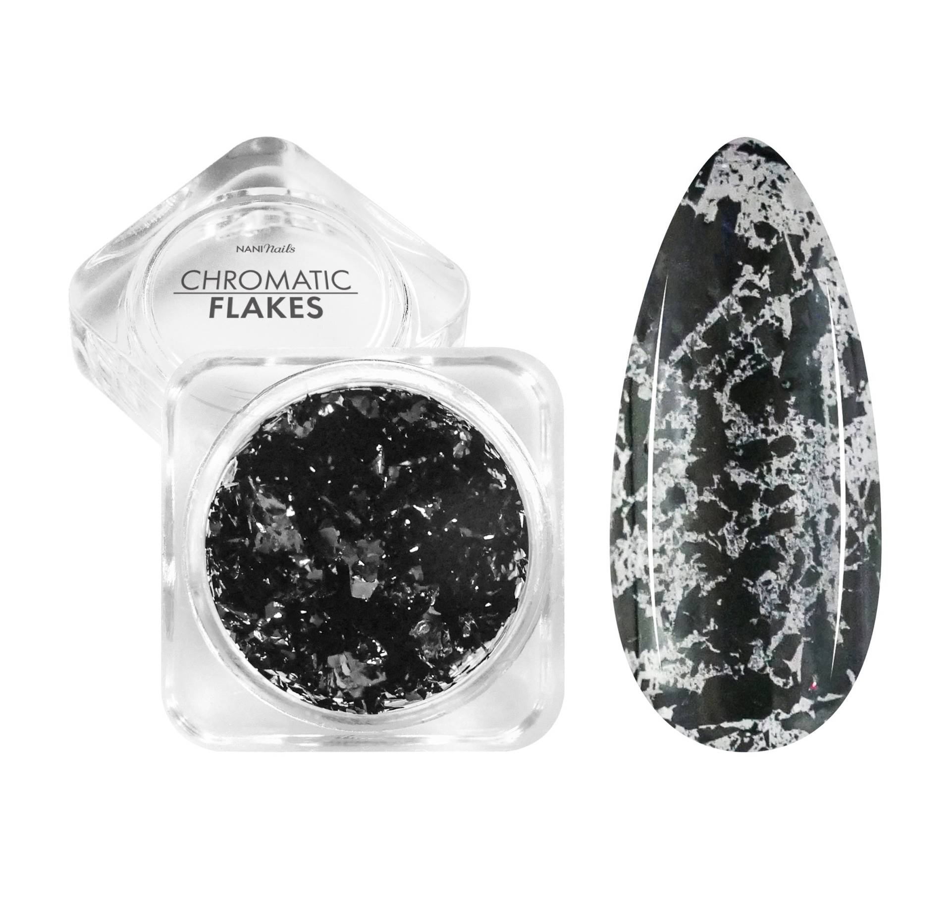 NANI leštící pigment Chromatic Flakes - Black