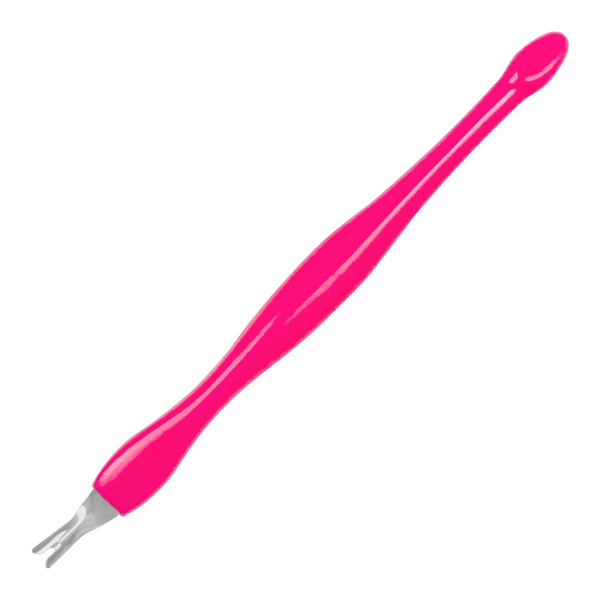 Cuțitaș cuticule NANI cu împingător - Pink