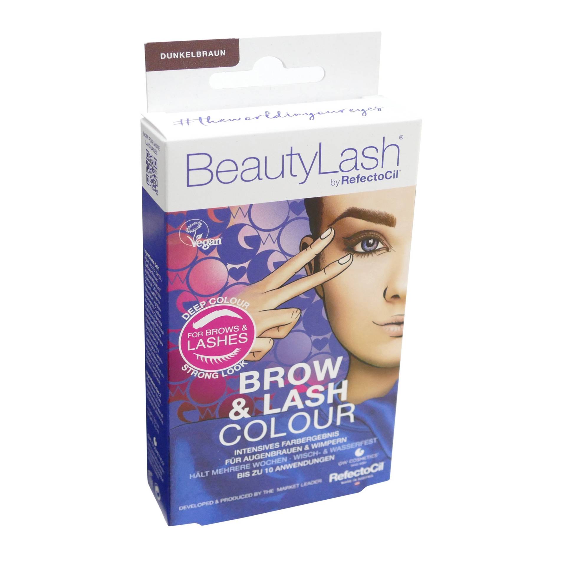 RefectoCil BeautyLash – Vopsea pentru gene și sprâncene – brun închis