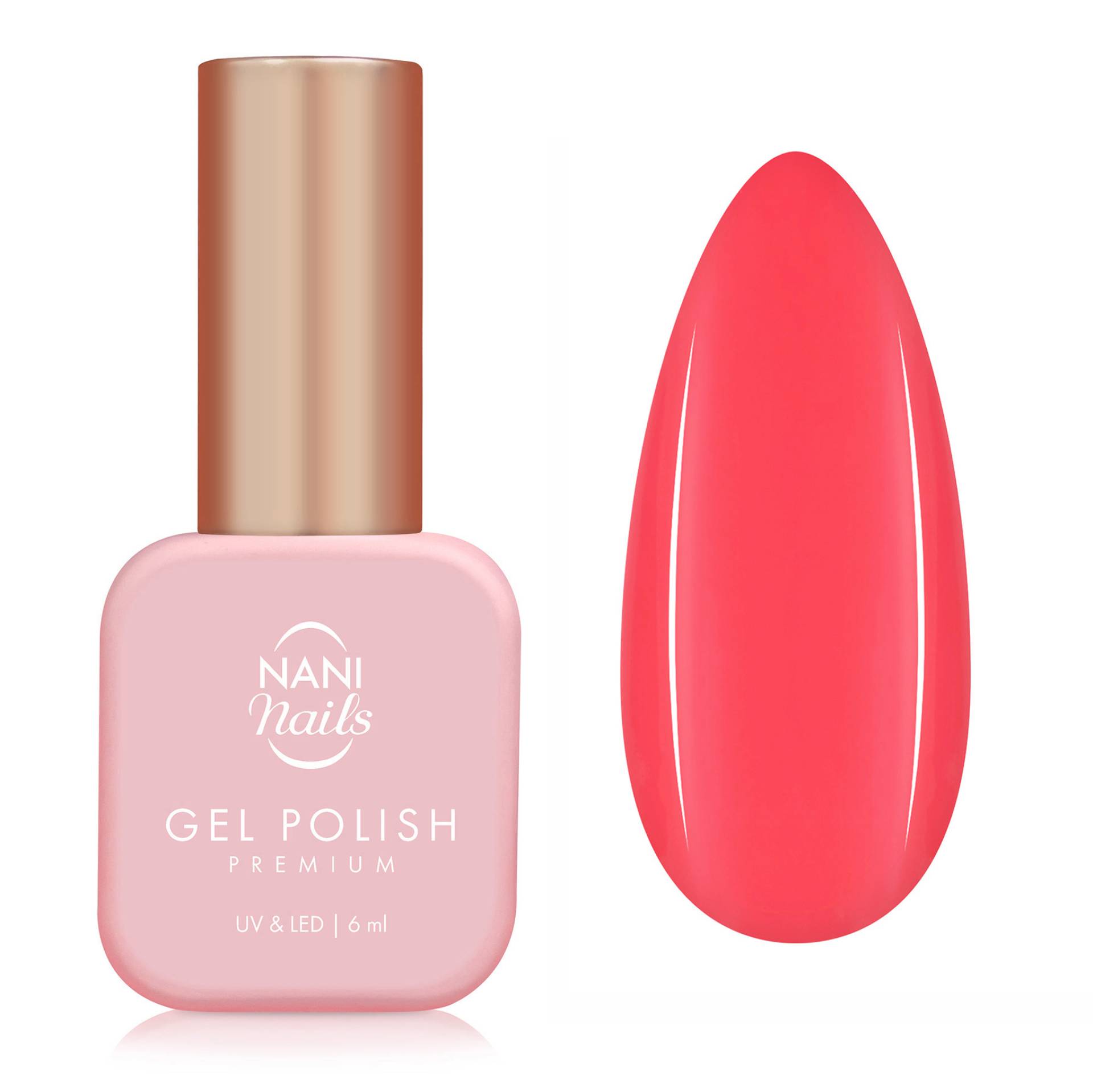 NANI ojă semipermanentă Premium 6 ml - Rosy Pop