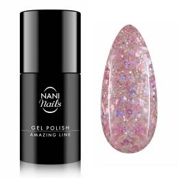 NANI gél lakk Amazing Line 5 ml - Rosy Confetti