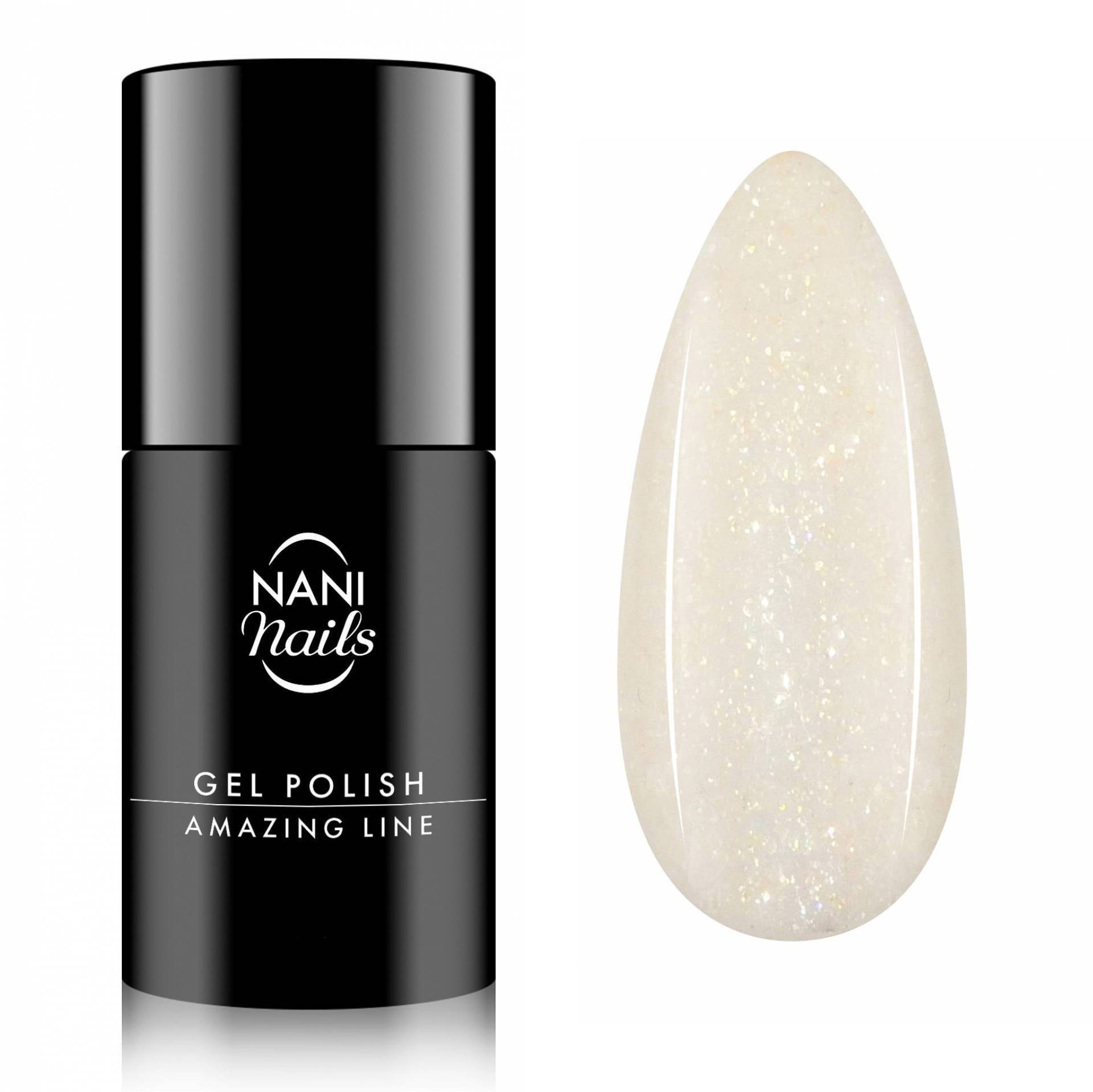 NANI Ojă semipermanentă Amazing Line 5 ml - Ivory Shimmer