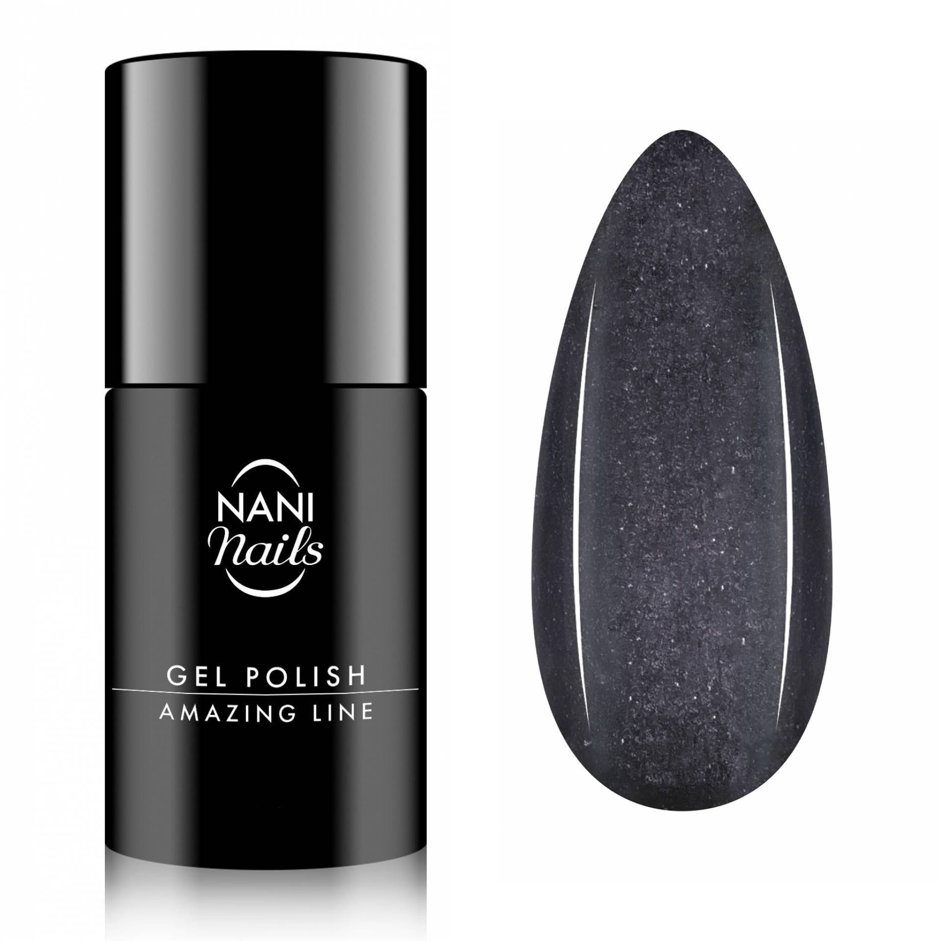 NANI Ojă semipermanentă Amazing Line 5 ml - Diamond Black