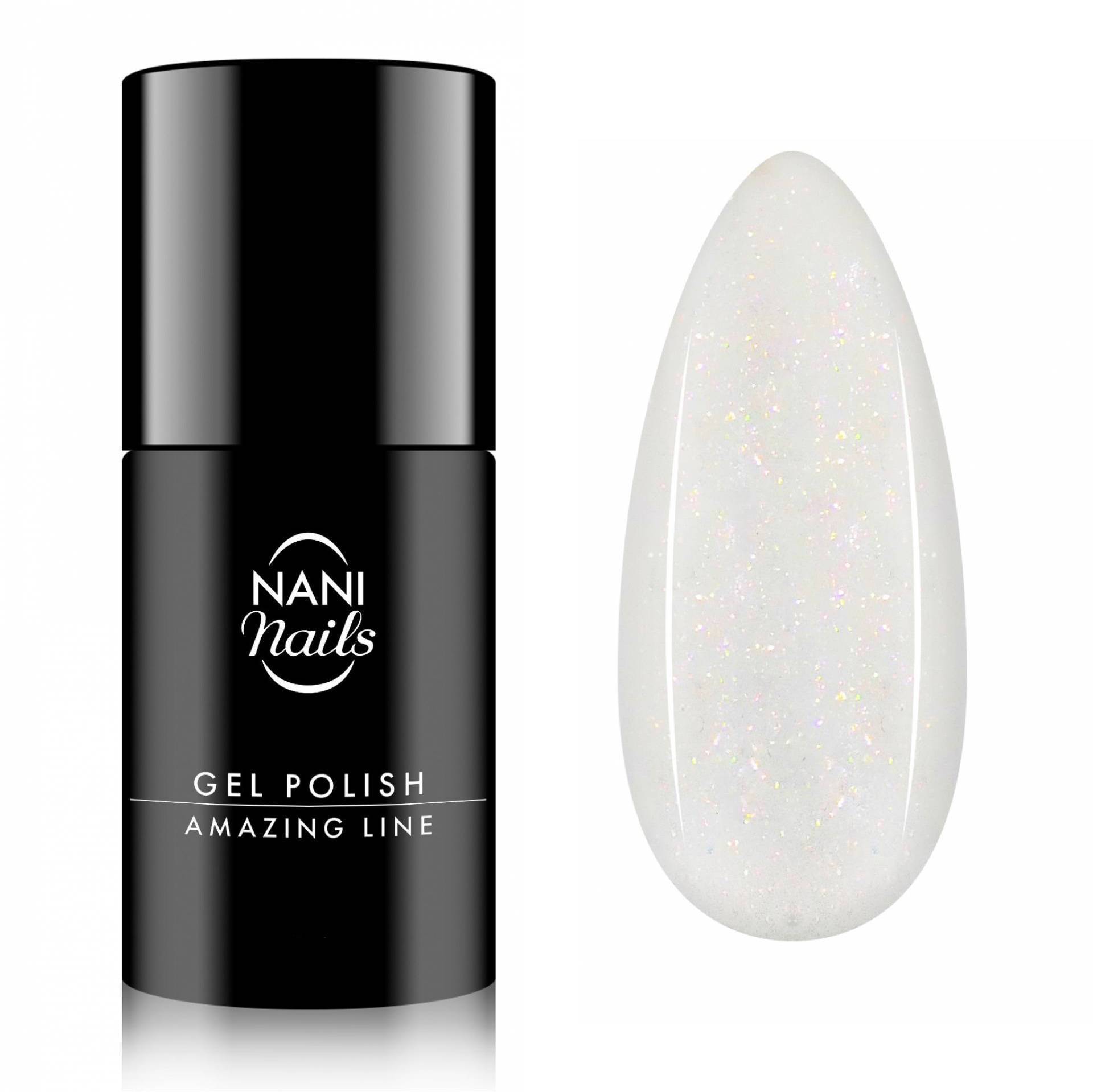 NANI Ojă semipermanentă Amazing Line 5 ml - Shimmer White