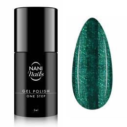 NANI verniz gel One Step 5 ml - Glitter Emerald