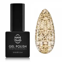NANI gel lak 6 ml - Glitter Gold Honors